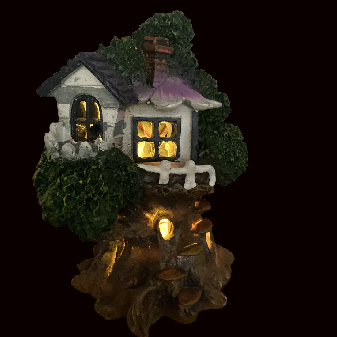 Small Solar Fairy Garden Tree House