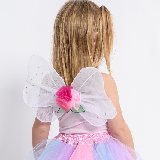 Small White Flower Fairy Wings