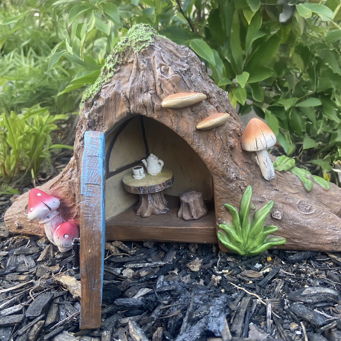 Solar Hobbit House with Opening Door