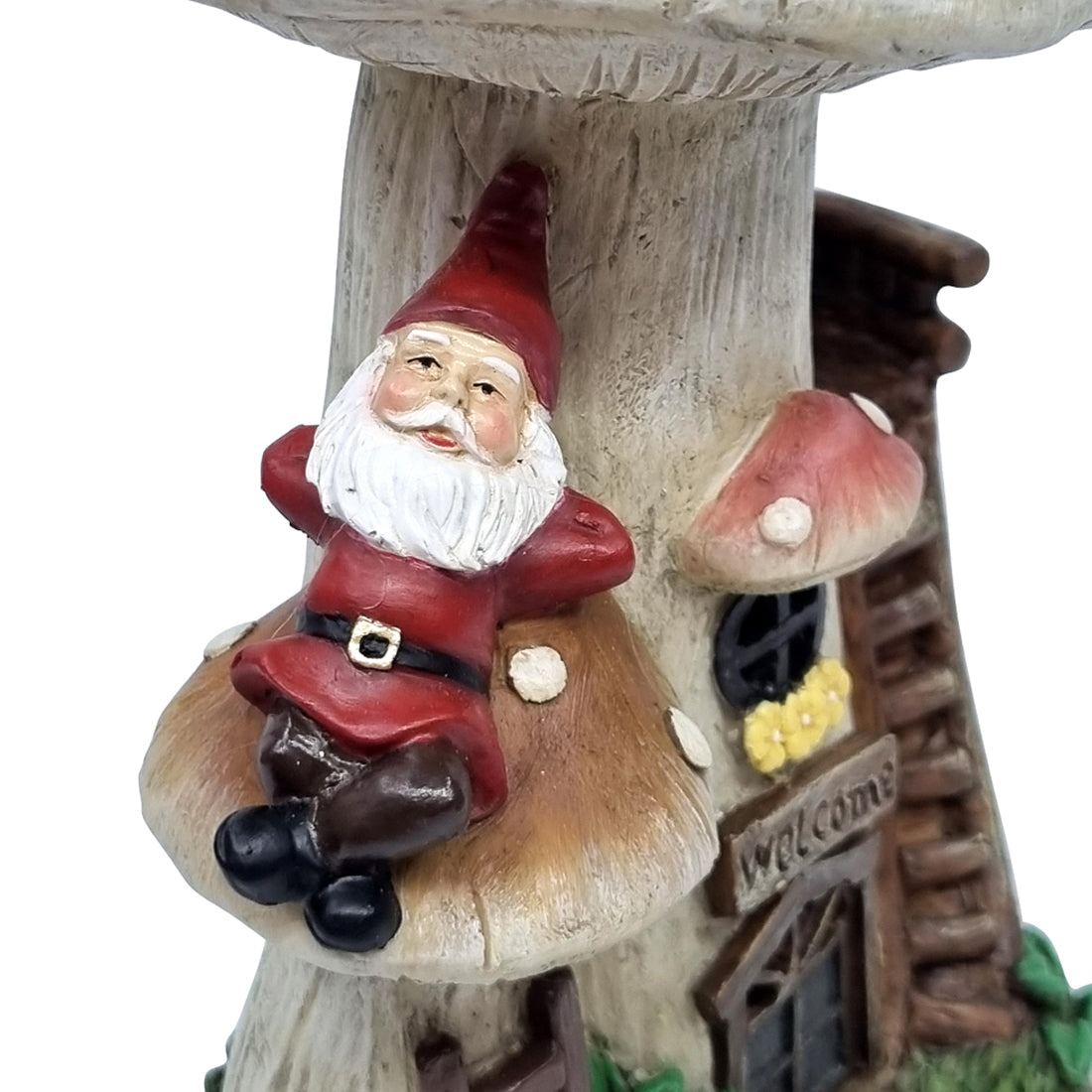 Solar Mushroom House with Gnome