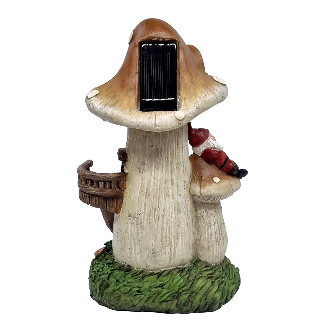 Solar Mushroom House with Gnome