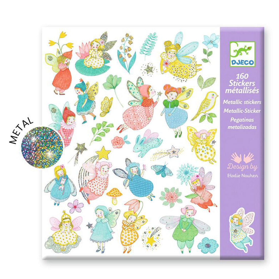 Sparkly Fairies Metallic Sticker Set