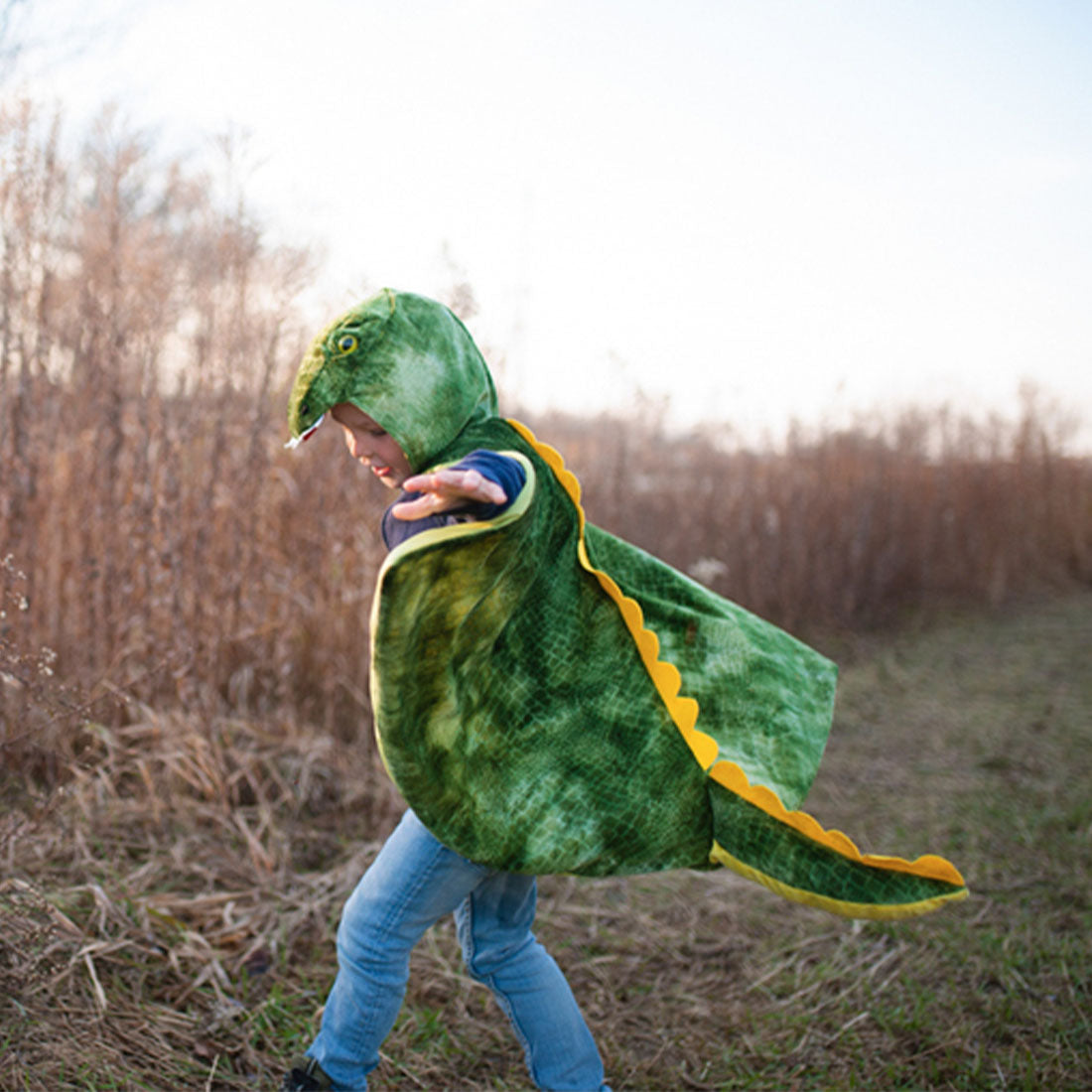 T-Rex Hooded Cape Size 4-5 Years
