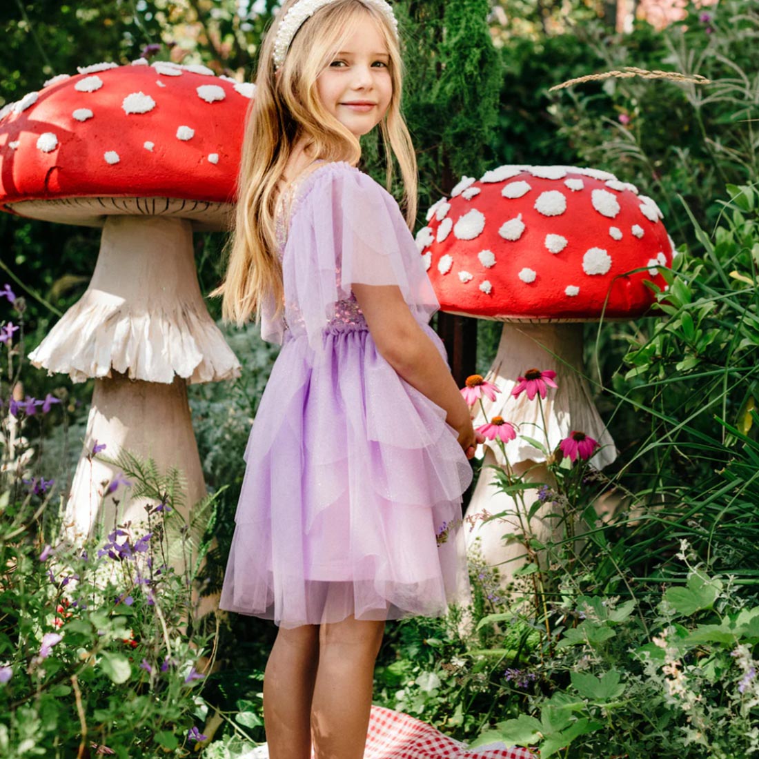 The Magic Faraway Tree Sequin Fairy Dress - Lilac
