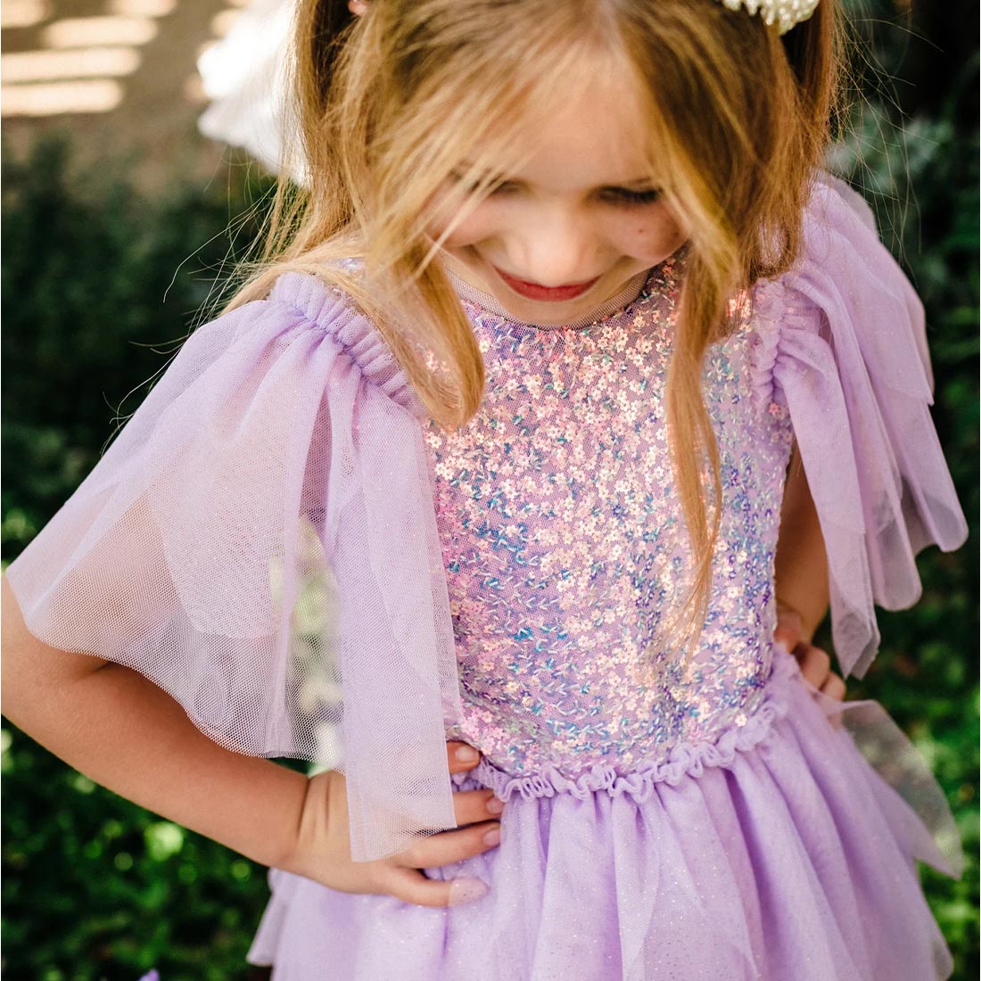 The Magic Faraway Tree Sequin Fairy Dress - Lilac