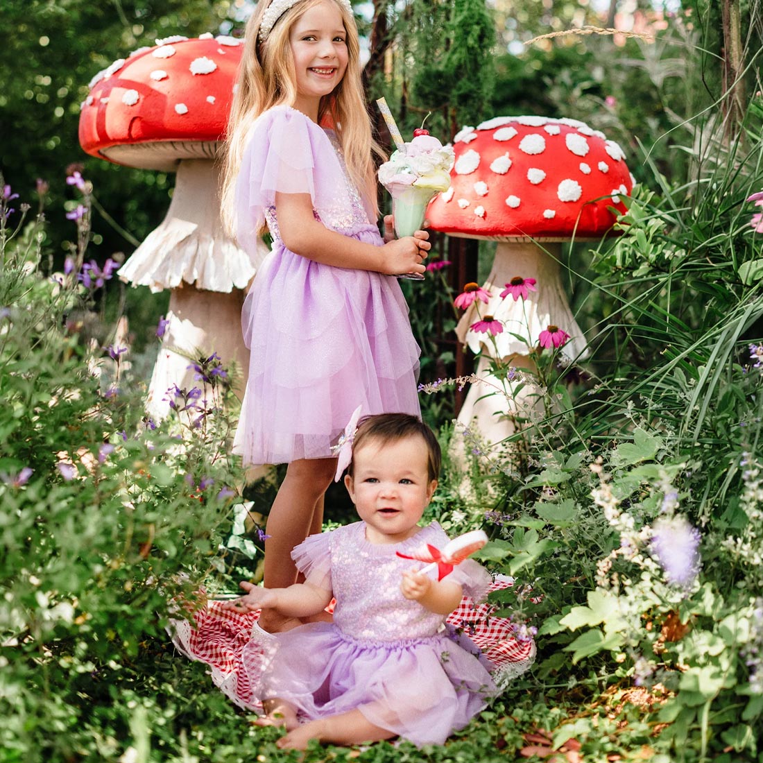 The Magic Faraway Tree Sequin Fairy Dress - Lilac