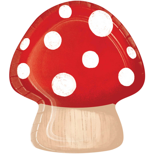 Toadstool Paper Plates 8pk