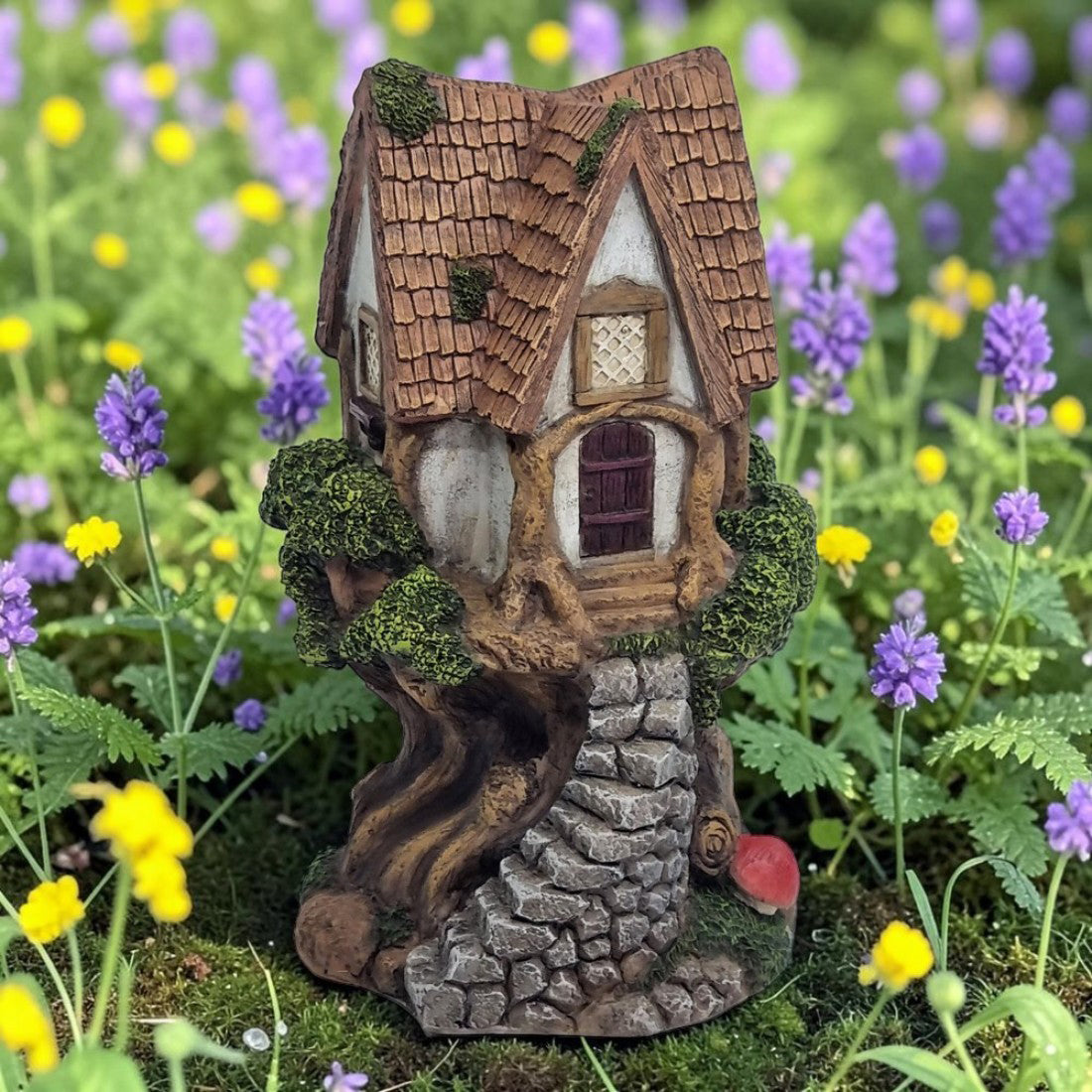 Fairy Tree Cottage with Stone Steps