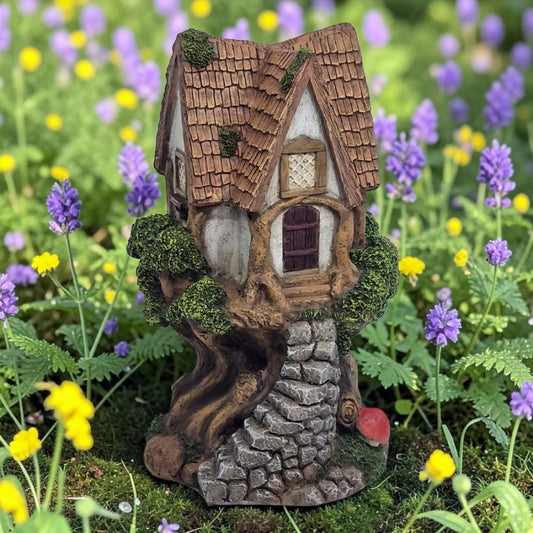 Fairy Tree Cottage with Stone Steps