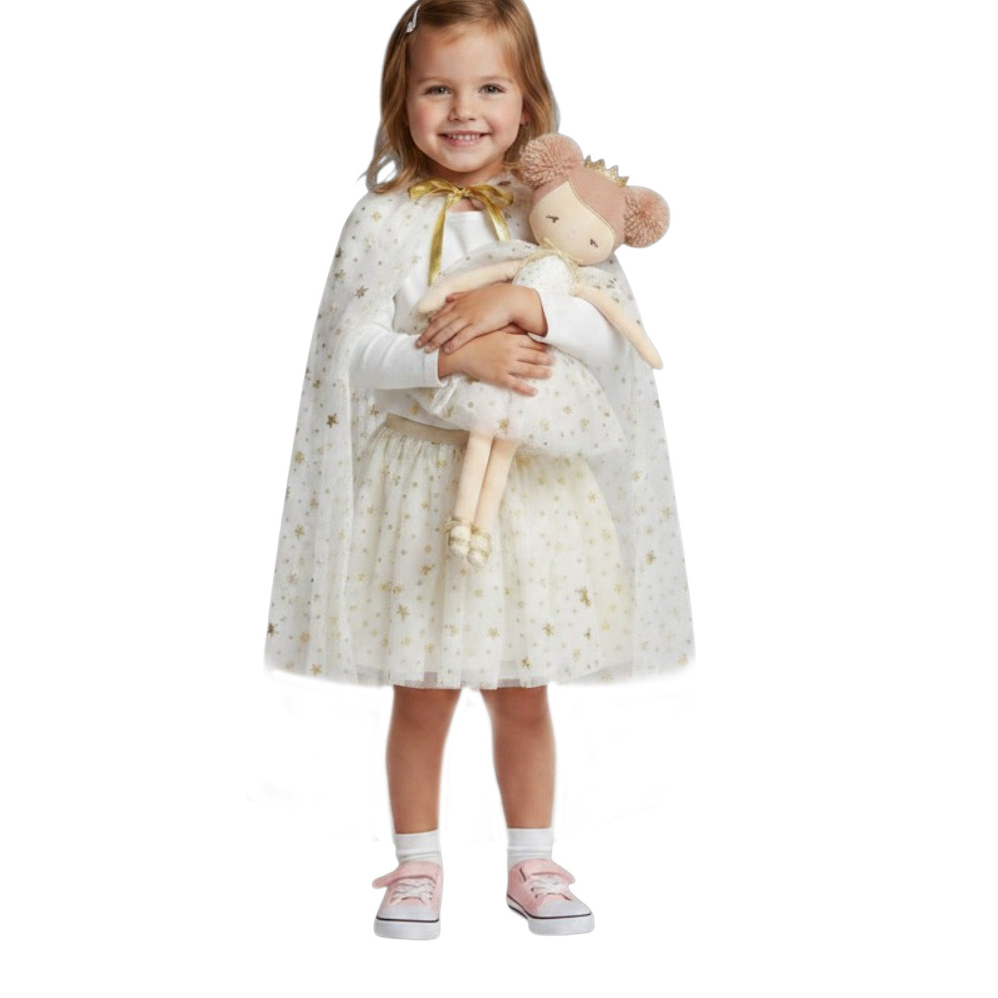 Tulle Star Cape Ivory and Gold