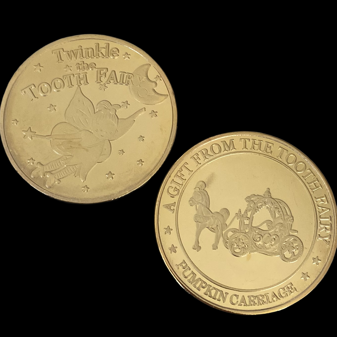 Twinkle the Tooth Fairy Gold Commemorative Pumpkin Carriage Coin