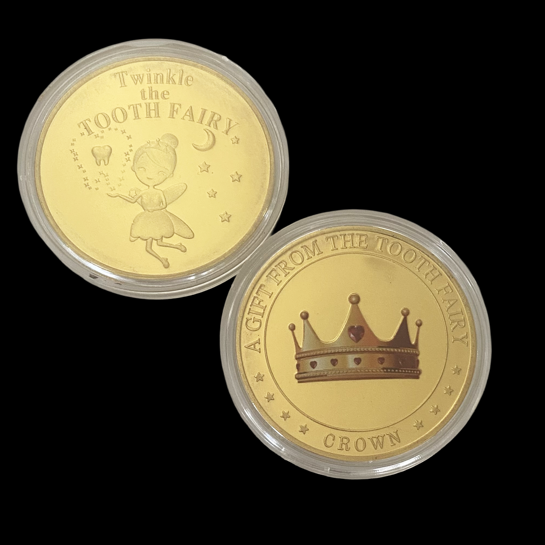 Twinkle the Tooth Fairy Gold Crown Coin – The Fairy Shop
