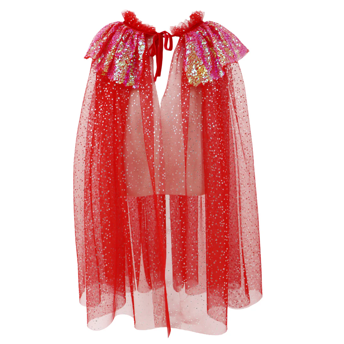 Twinkling Christmas Red Fairy Cape