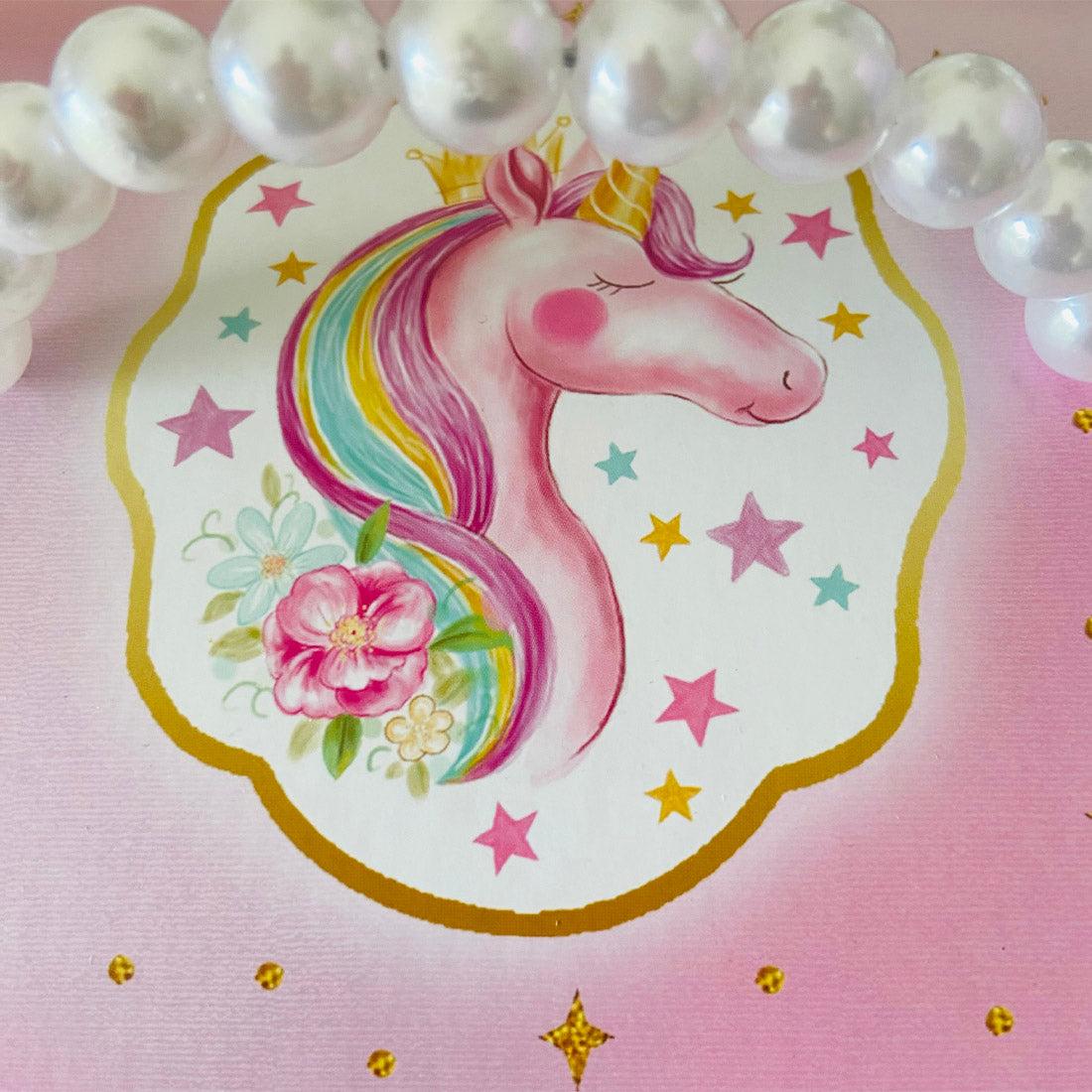 Unicorn Musical Jewellery Box with Pearl Handle