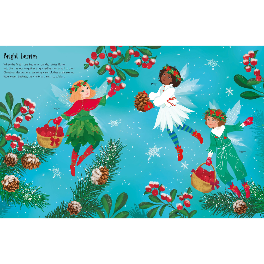 Usborne Sticker Dolly Dressing Christmas Fairies