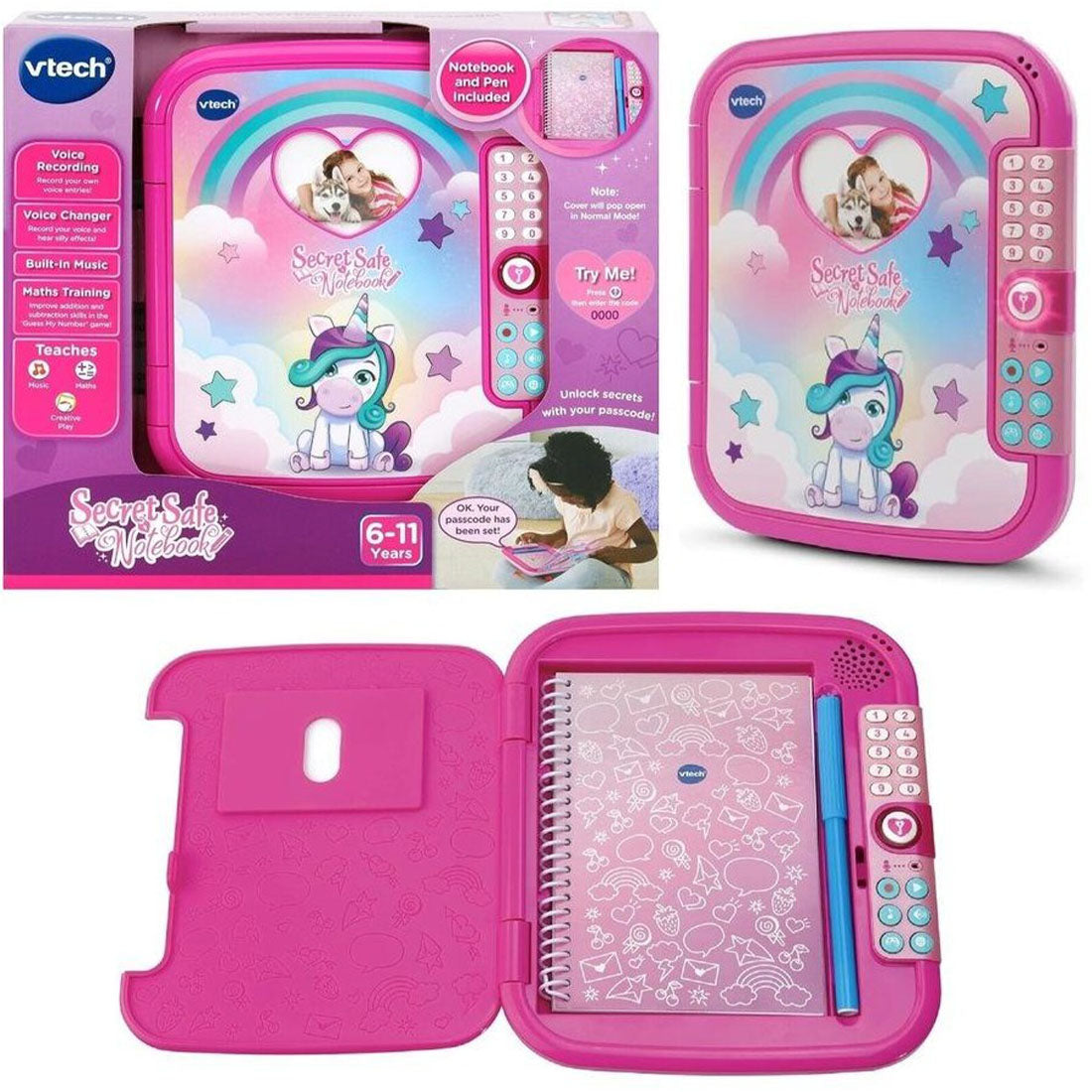 VTech Secret Safe Notebook Pink