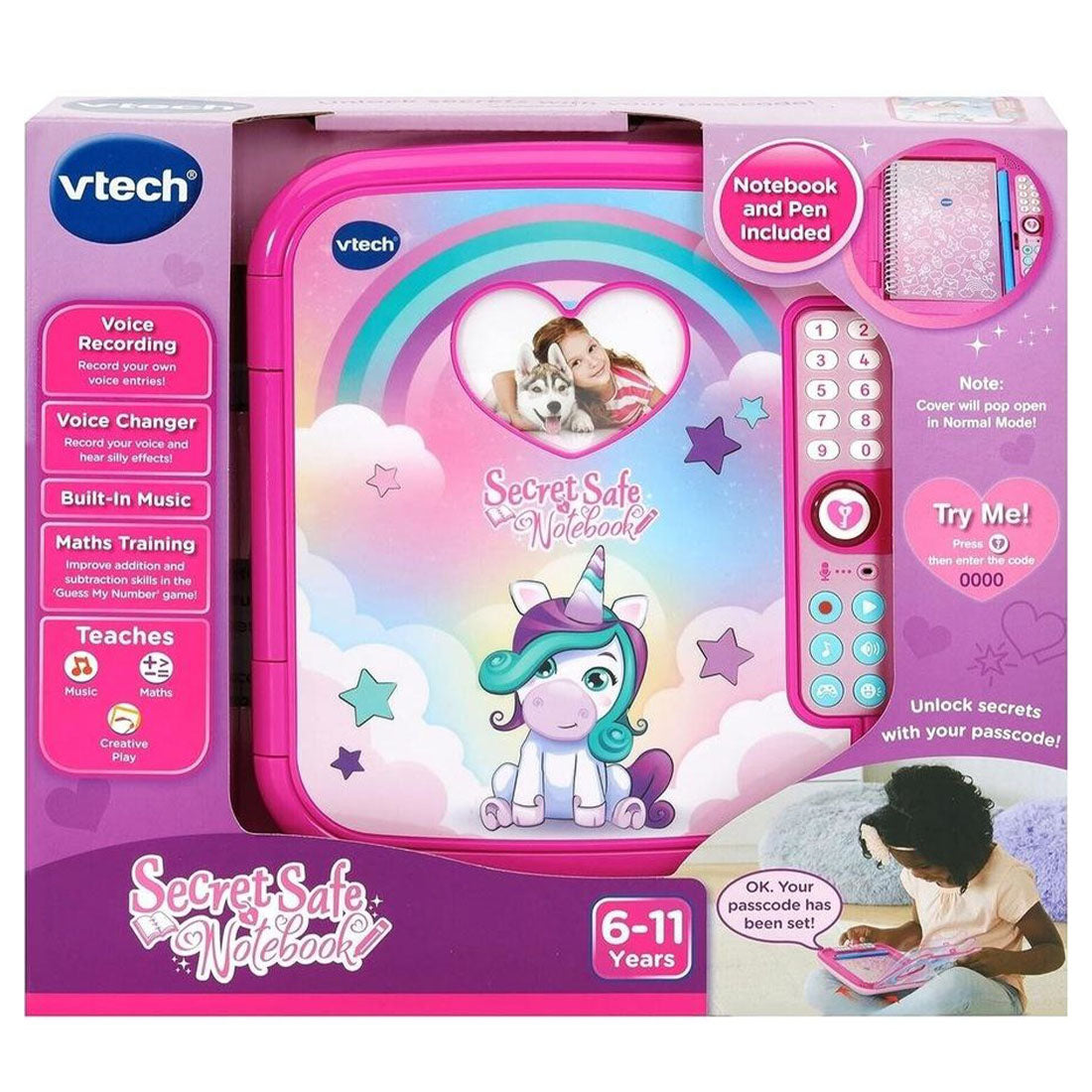 VTech Secret Safe Notebook Pink