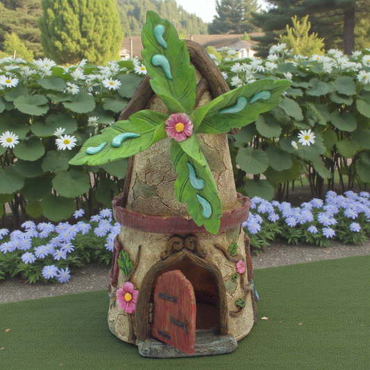 Windmill Fairy House with Opening Door