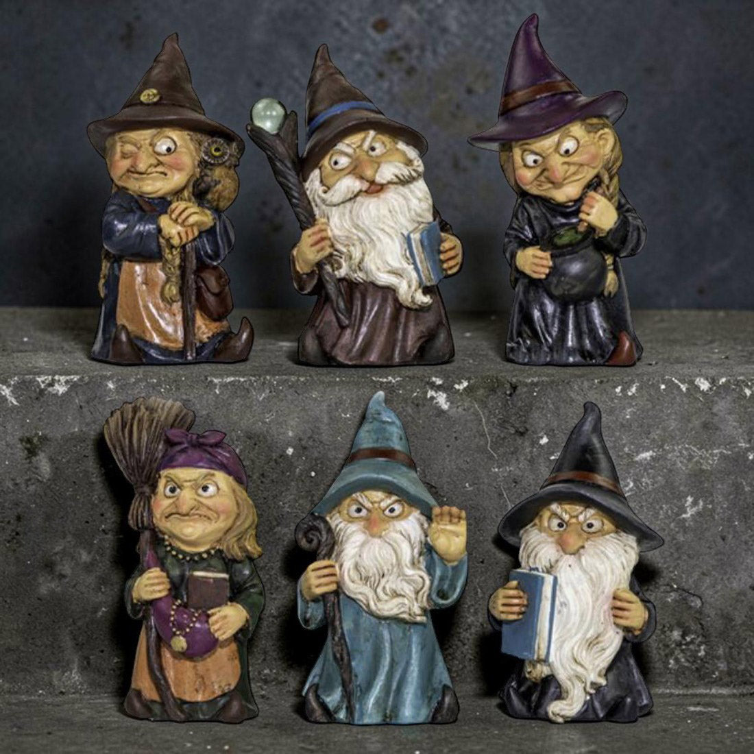 Witch and Wizard Figurines