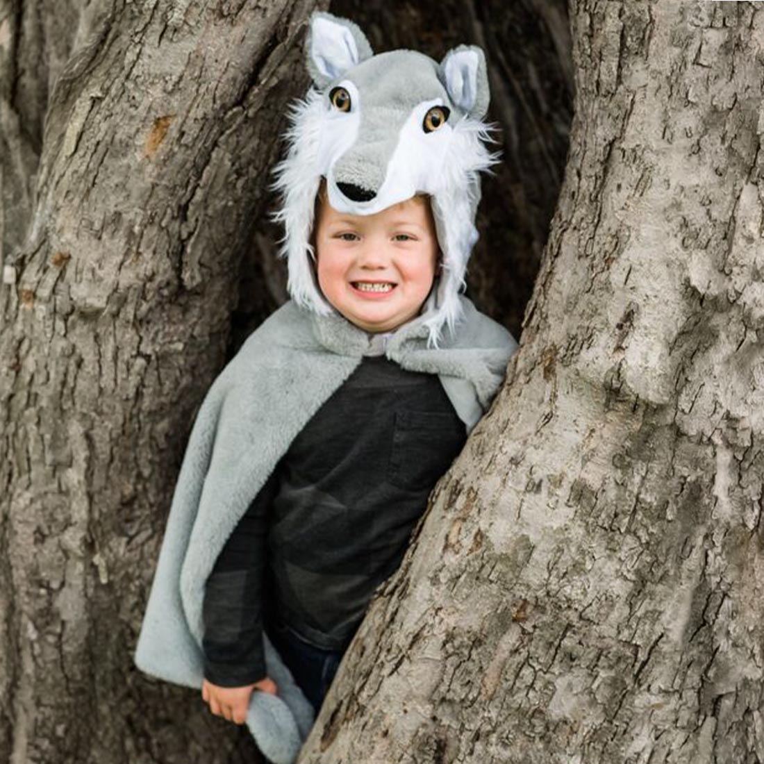 Woodland Storybook Wolf Cape Size 4-6