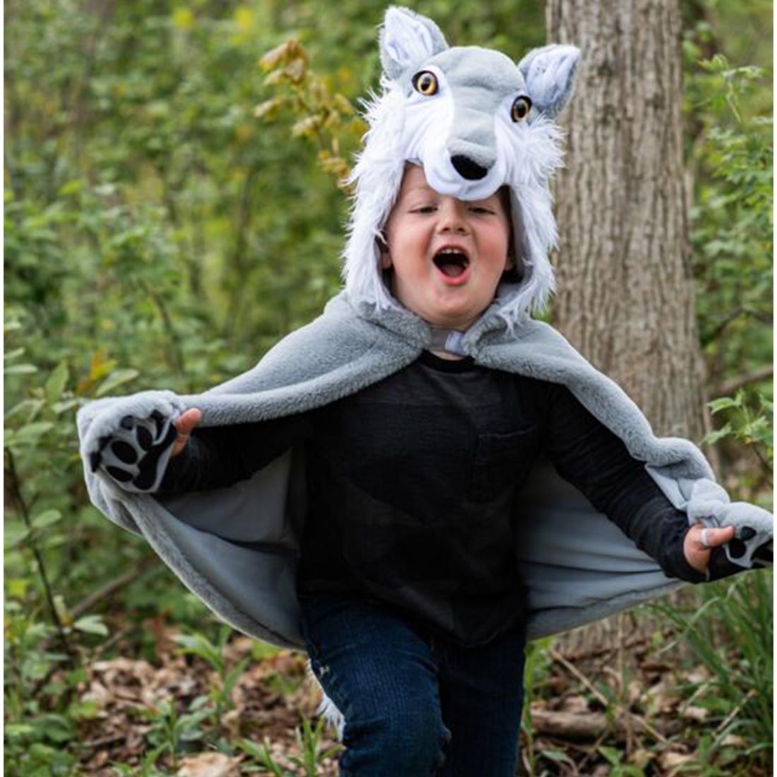Woodland Storybook Wolf Cape Size 4-6