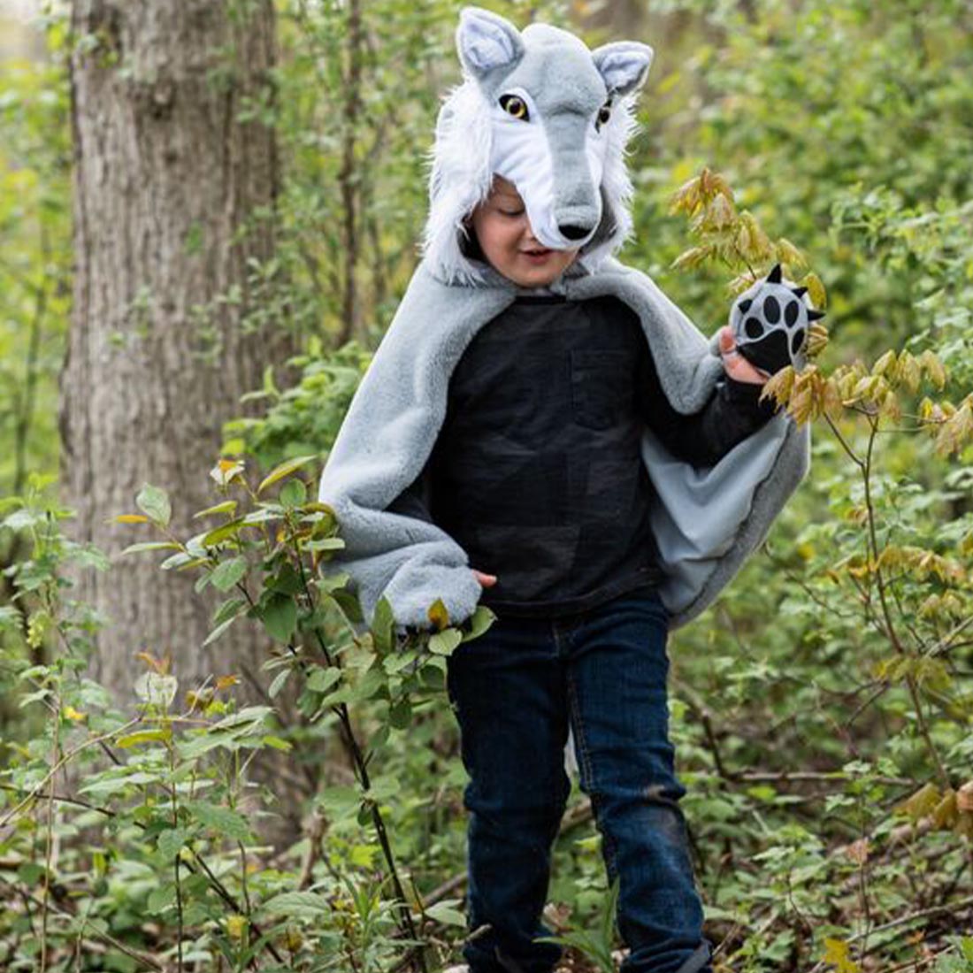 Woodland Storybook Wolf Cape Size 4-6