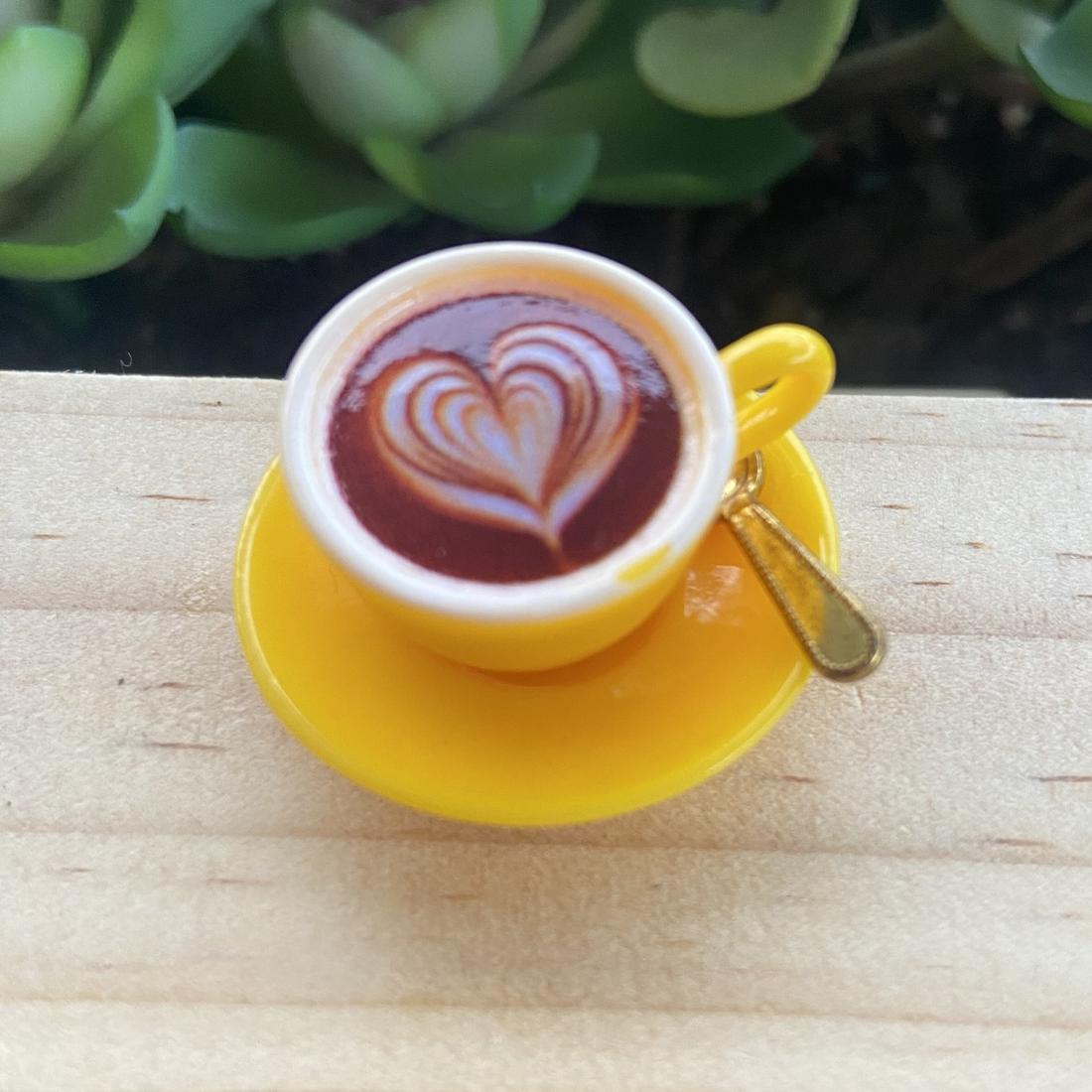 Yellow 3 Piece Miniature Coffee Cup Set