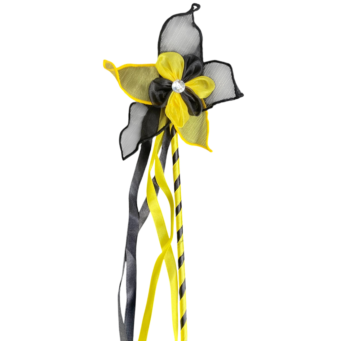 Yellow and Black Bee Handmade Fairy Wand