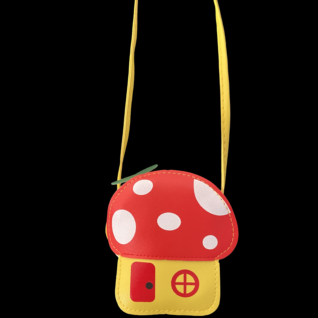 Yellow and Red Crossbody Toadstool Bag