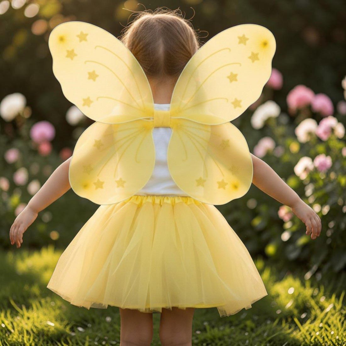 Yellow Fairy Tutu and Wing Set