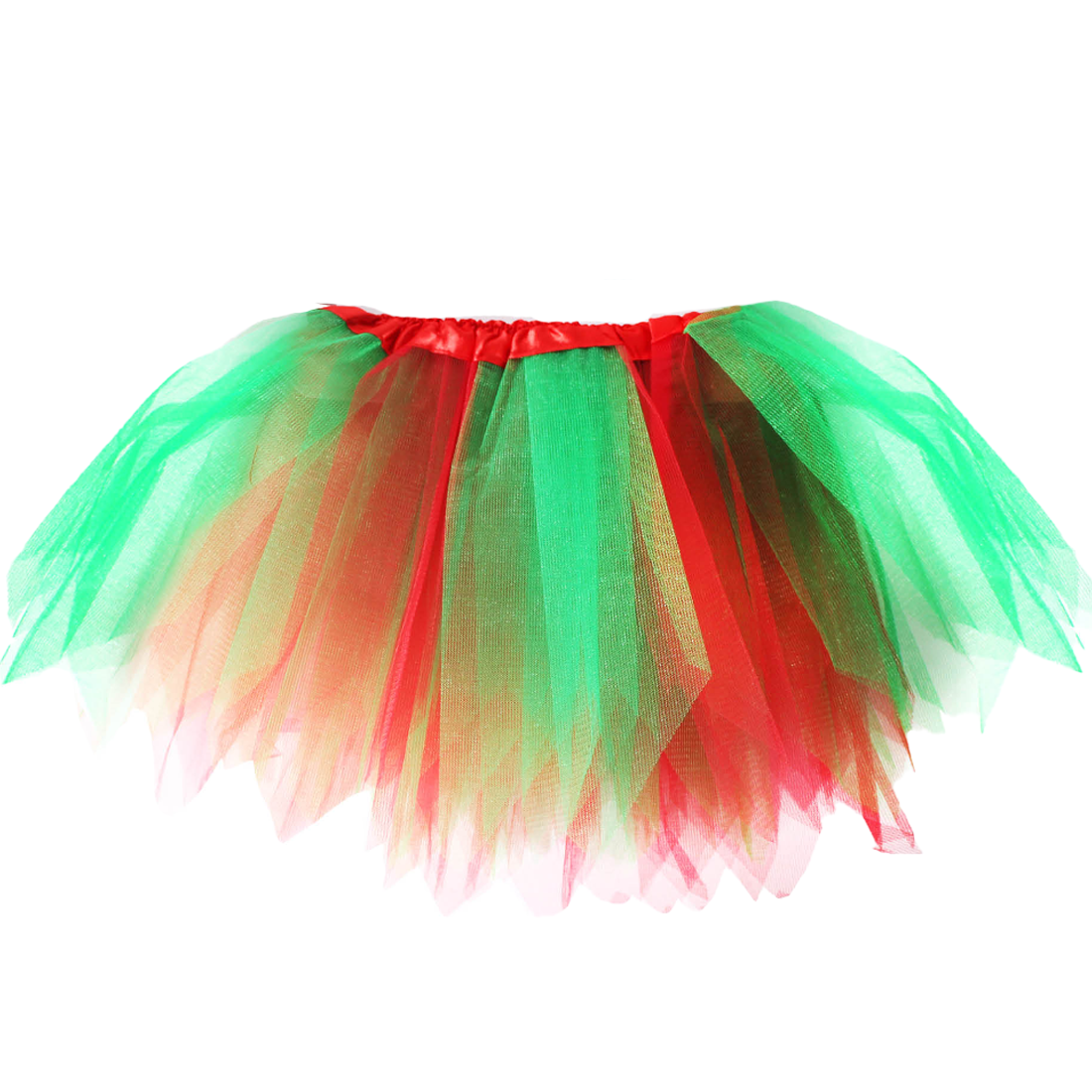 30cm Christmas Red and Green Tutu