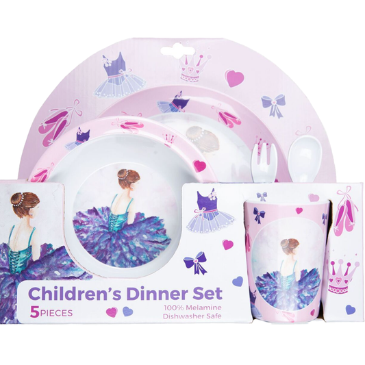 5 Piece Ballerina Child Dinner Set