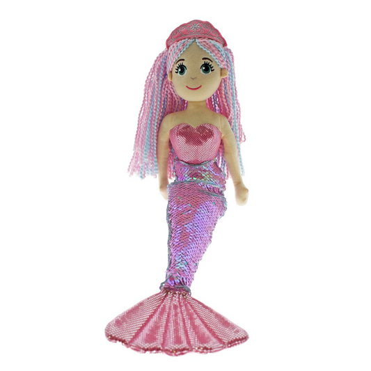 Candy the Pink Sequin Mermaid Doll