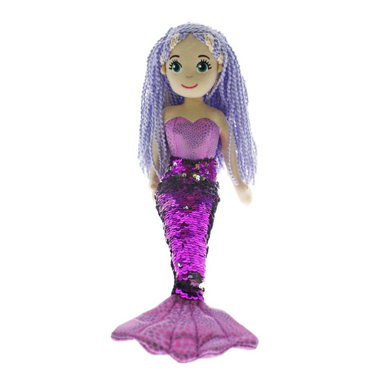 Cindy the Purple Sequin Mermaid Doll