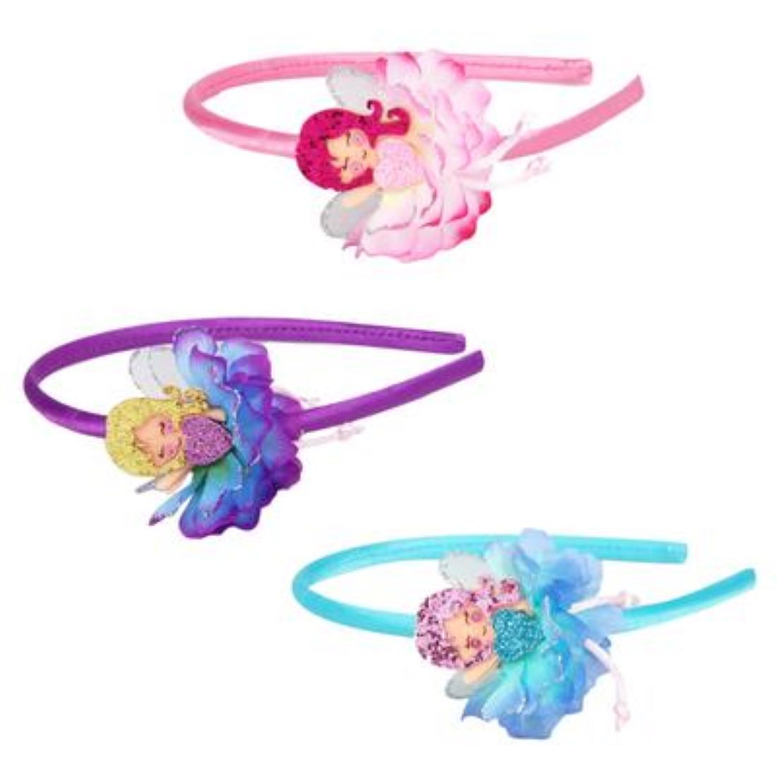 Girls Flower Princess Glitter Headband