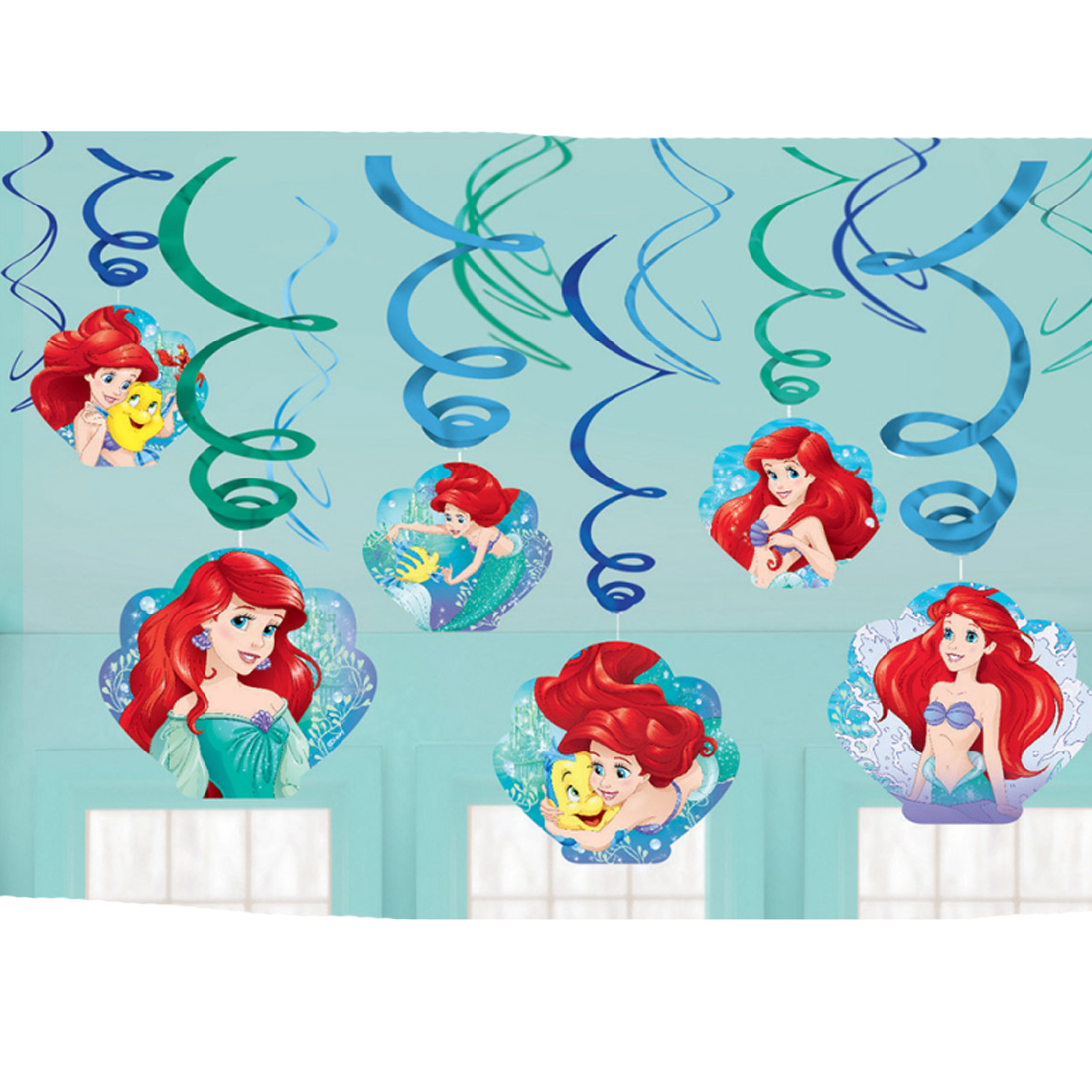 The Little Mermaid Ariel Dream Big Swirls Hanging Decorations