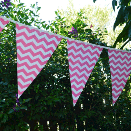 Pink Chevron Bunting