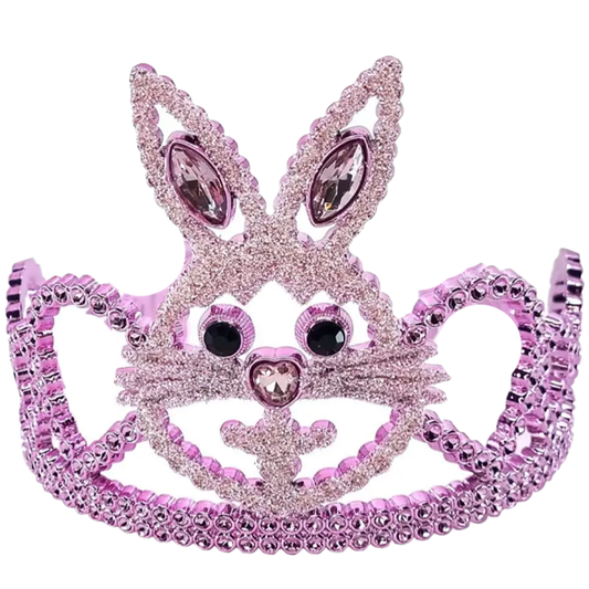 Childs Jewelled Pink Bunny Easter Costume Tiara