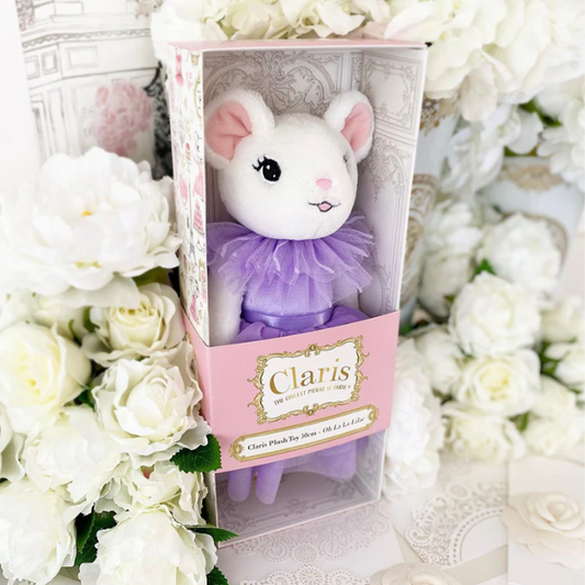 Claris in Paris Mouse Oh La La Lilac Plush Doll