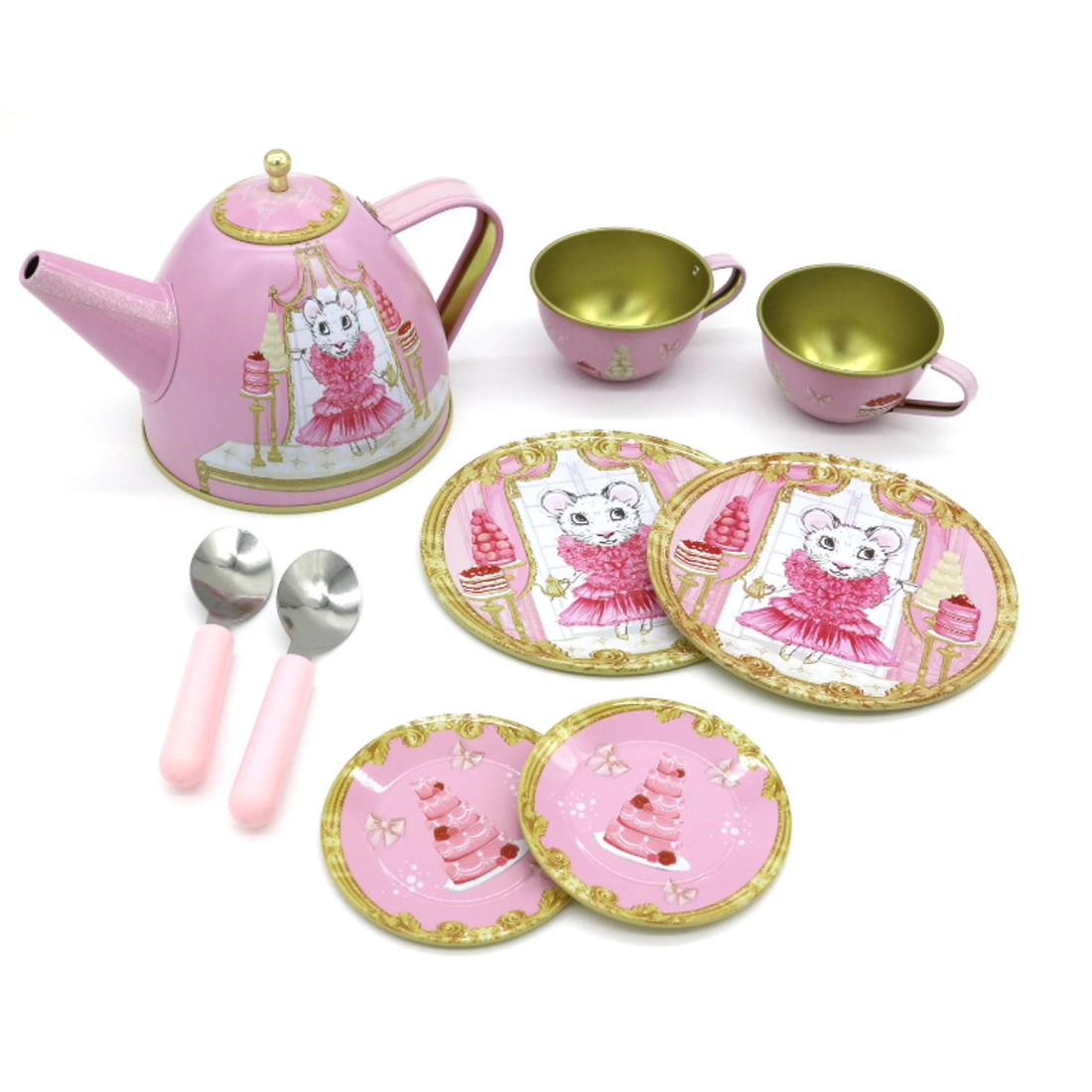 Claris The Chicest Mouse Tea Set in a Carry Case