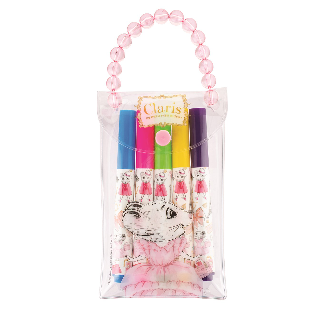Claris The Mouse Multicolour Washable Marker Set