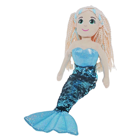 Cotton Candy Aquata The Blue Flip Sequined Mermaid Doll