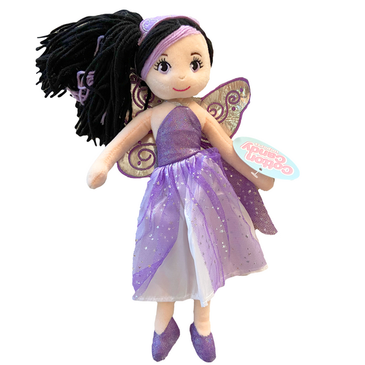 Elvina The Purple Fairy Ballerina Plush Doll