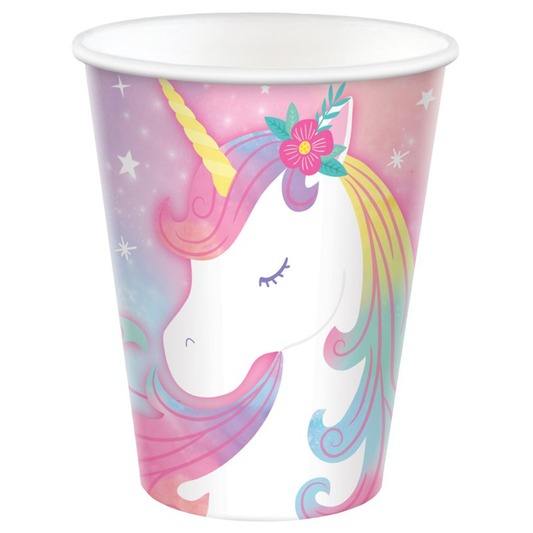 Enchanted Unicorn Paper Cups Pack of 8