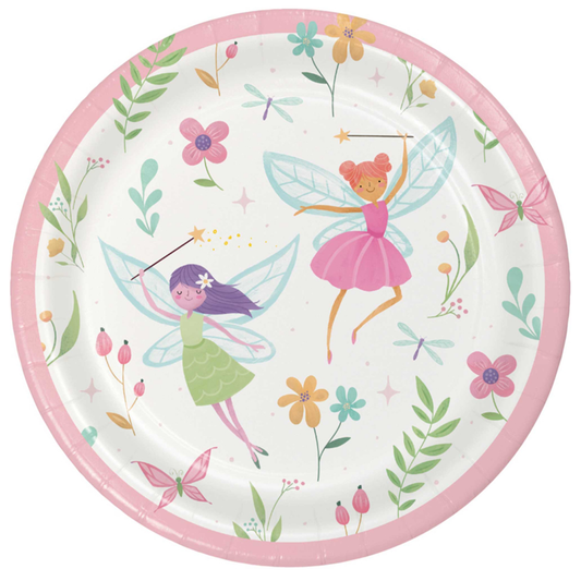 Fairy Forest Paper Party Plates 8pk