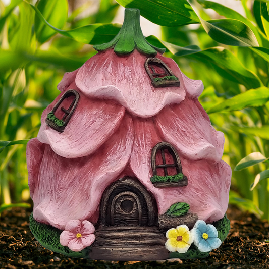 Fairy Garden Pink Blossom Fairy House