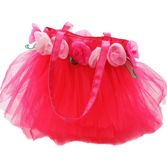 Fairy Tutu Tulle Girls Handbag Hot Pink