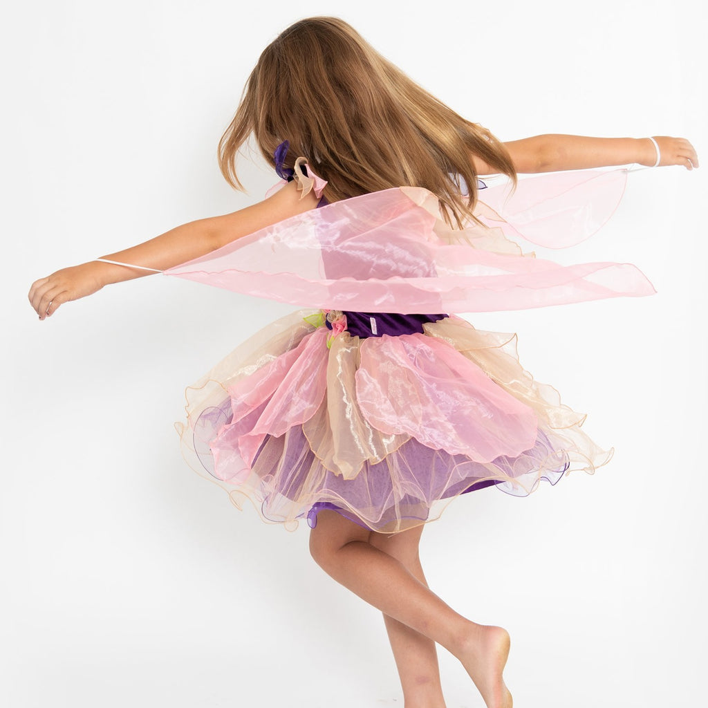 Girls Forest Fairy Dress - Pink and Purple