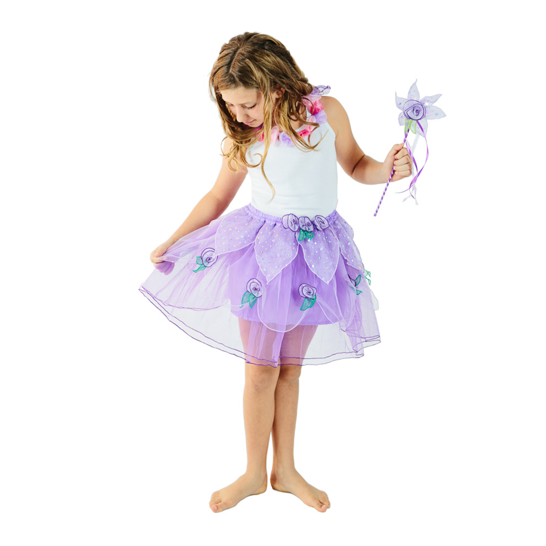 Girls Lavender Fairy Bloom Tutu Skirt