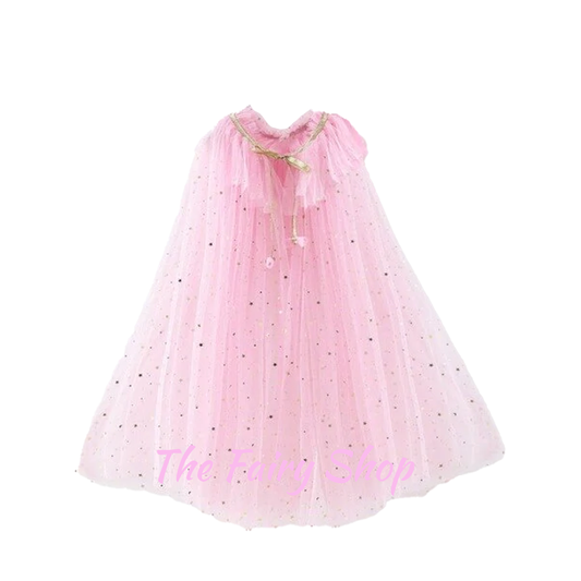 Girls Princess Pink Cape